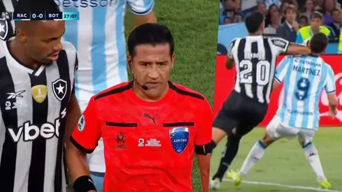 González cobró un penal al más puro estilo de la NFL.