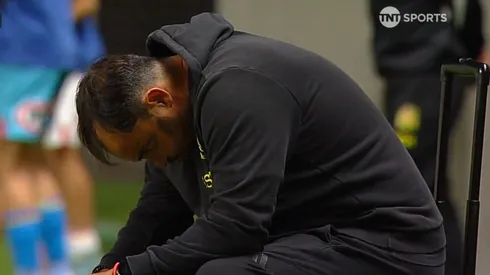 José Luis Sierra sufrió mucho el 4-0 de La Calera ante Unión Española.