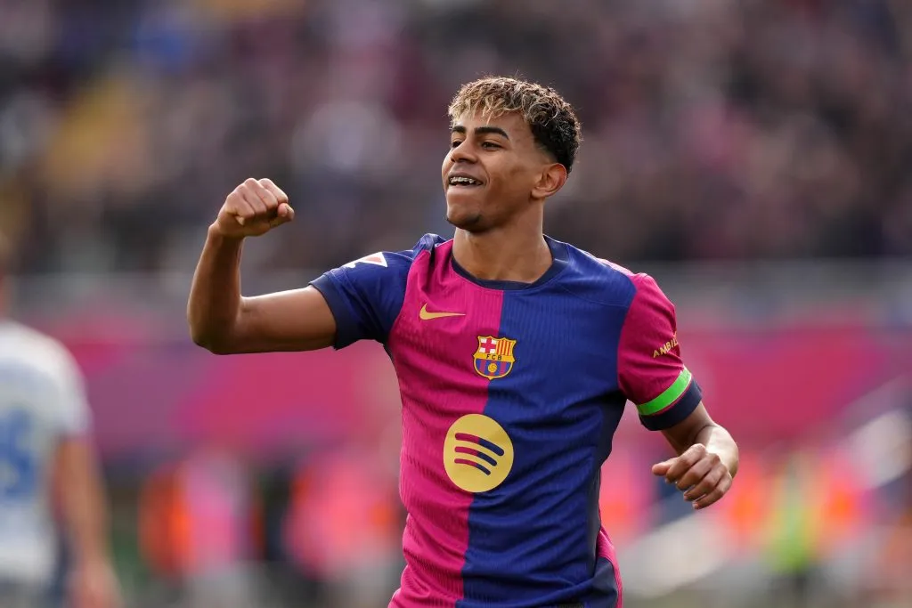 Lamine Yamal logra un nuevo hito en su corta carrera como embajador del pertigioso juego de fútbol de KONAMI. (Foto: Alex Caparros/Getty Images)