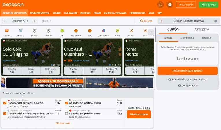 Betsson Apuestas Deportivas