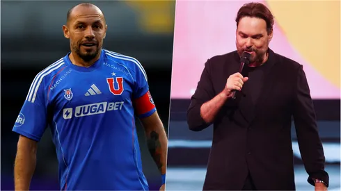 Marcelo Díaz sorprendió con su celebración del triunfo de la U metiendo a George Harris al baile.