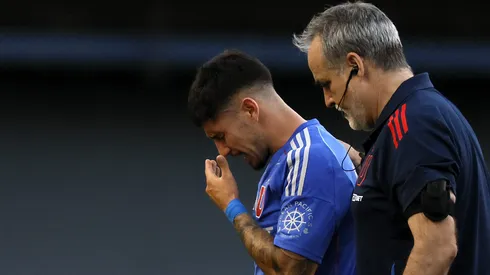 Nicolás Fernández salió así del duelo ante Deportes Recoleta jugado en La Florida.