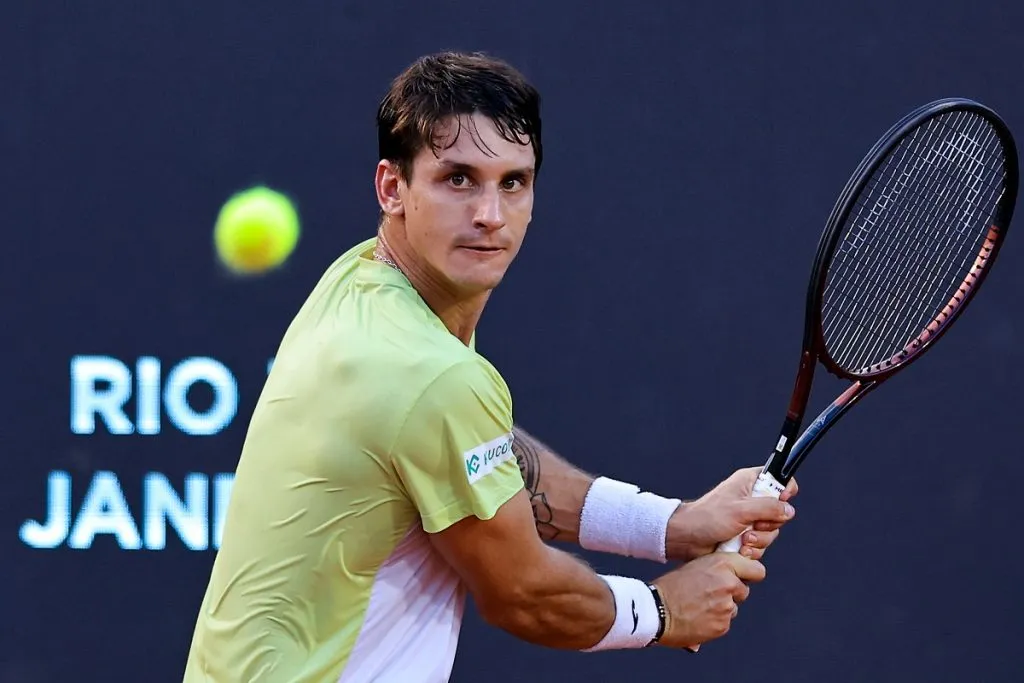 Camilo Ugo Carabelli en el Río Open 2025 (Getty Images).