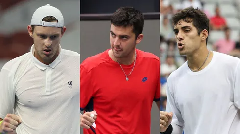 Nicolás Jarry, Tomás Barrios y Cristian Garin