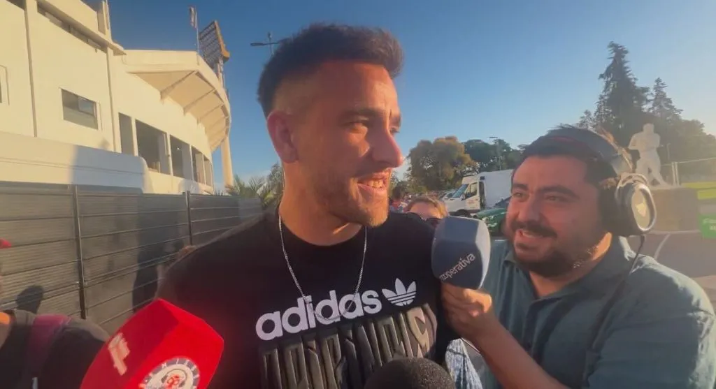 Matías Zaldivia quiso pasar sin hablar con la prensa.
