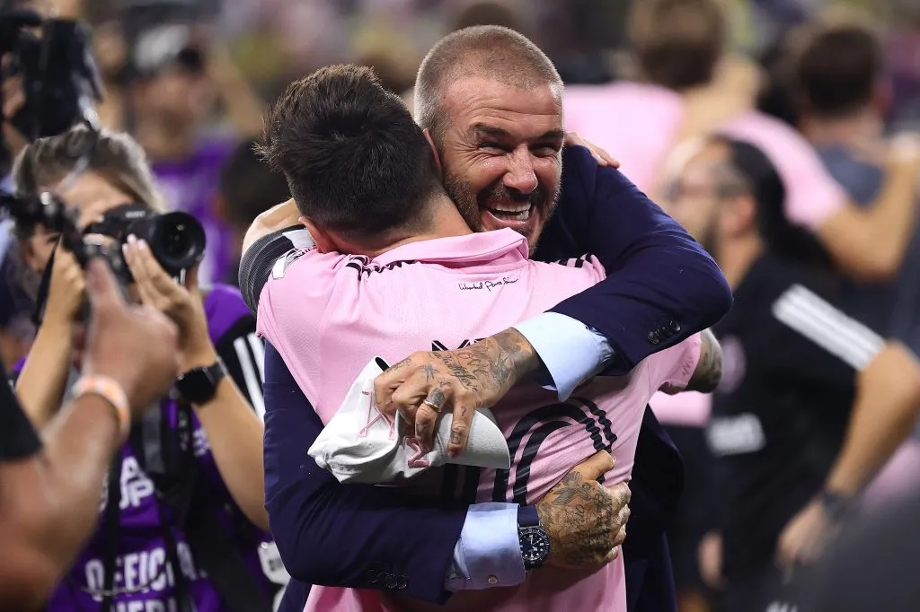 David Beckham y Lionel Messi en Inter Miami. Imagen: Getty