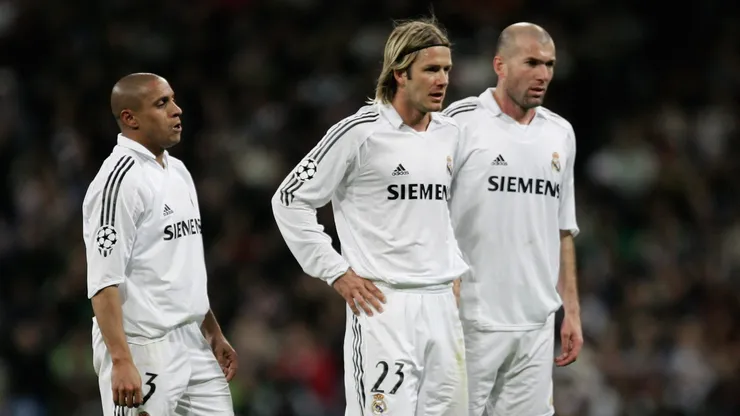 Beckham compartió con Zidane en Real Madrid.