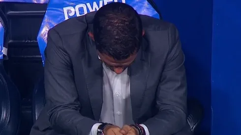 Fernando Gago estuvo así en toda la definición a penales.