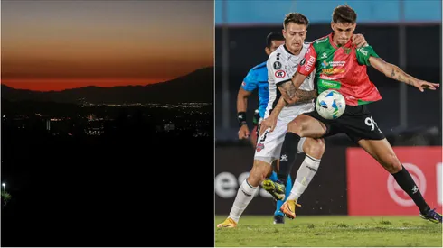 Boston River reconoce cancha de Ñublense en medio de apagón.