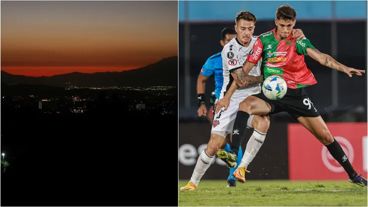 Boston River reconoce cancha de Ñublense en medio de apagón.