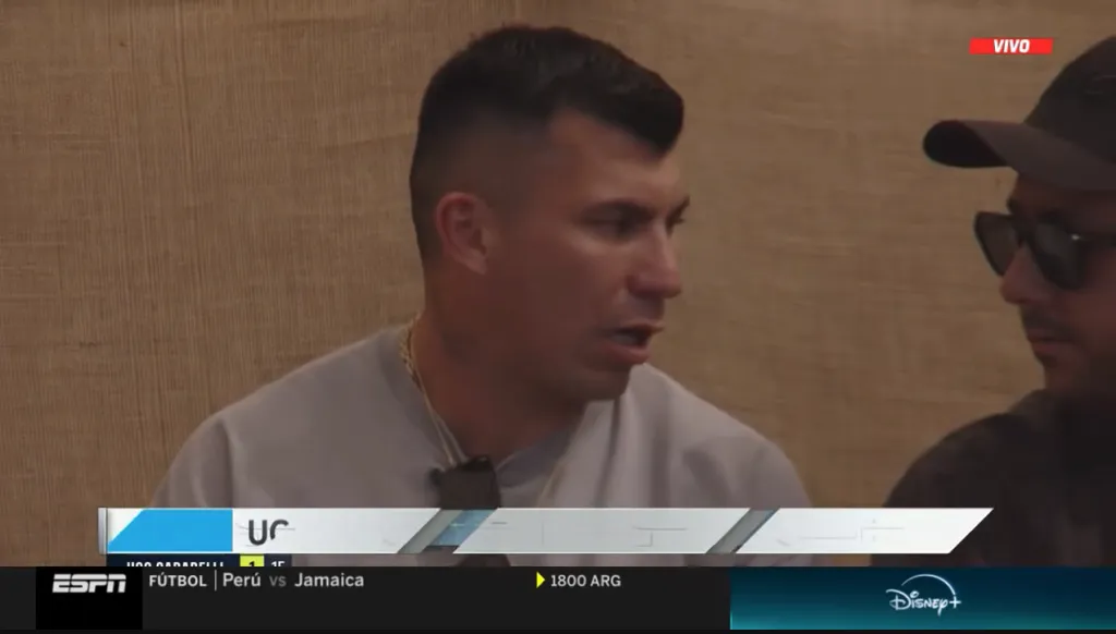 Gary Medel fue a ver a Nico Jarry