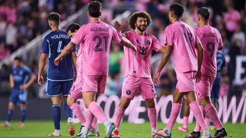Maxi Falcón celebró mucho en su debut por el Inter Miami.