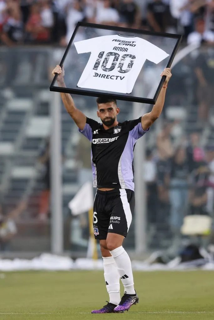 Emiliano Amor cumplió 100 partidos con Colo Colo. Foto: Photosport.
