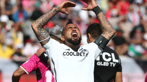 Vidal es duda para el próximo partido de Colo Colo.