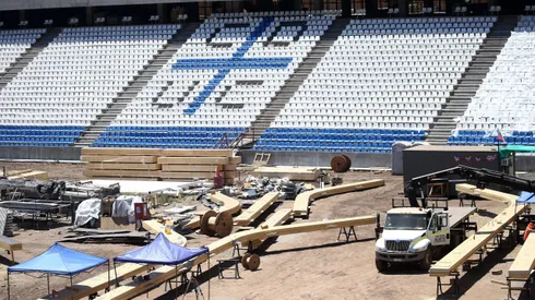 El Claro Arena sigue en su etapa de construcción.