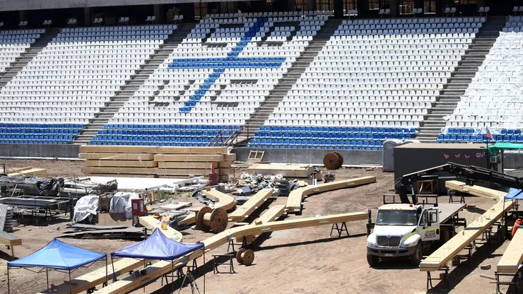 El Claro Arena sigue en su etapa de construcción.