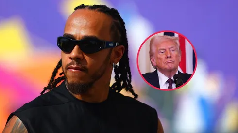 Lewis Hamilton y Donald Trump.