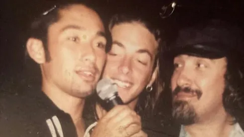 Miguel Piñera compartió postal con Ríos y Massú