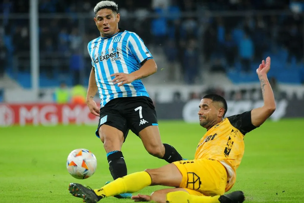Maxi Salas ante Coquimbo Unido en la Copa Sudamericana. (Fotobaires/Photosport).