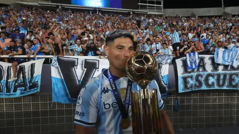Maxi Salas es una de las figuras del Racing Club que ganó la Copa y la Recopa Sudamericana.