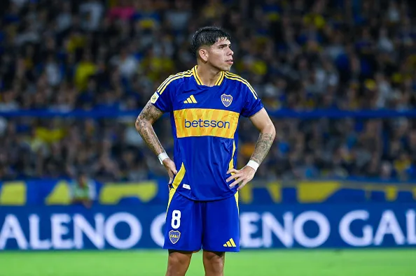 Carlos Palacios jugó hasta los 62' en la victoria de Boca Juniors sobre Rosario Central. | Foto: Getty Images.