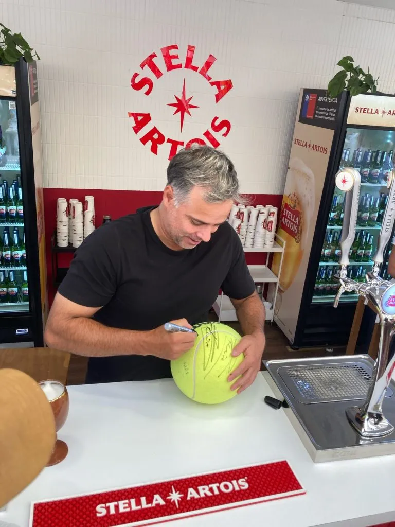 Fernando González compartió con fanáticos del tenis en el Chile Open