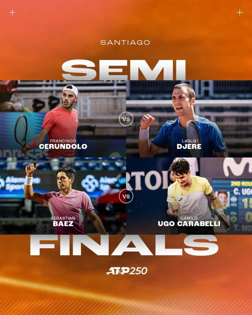 Semifinalistas del Chile Open (@atptour).
