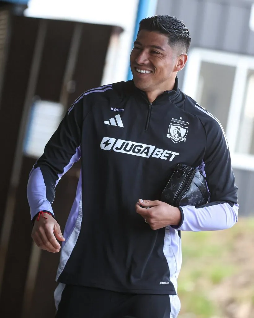 Colo Colo llegó de buen ánimo al estadio CAP de Talcahuano. Foto: Colo Colo.