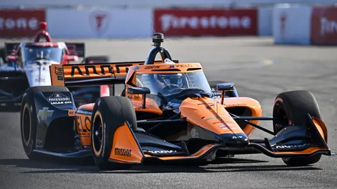 Mclaren durante los test del 28 de febrero de 2025