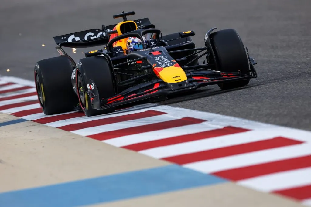 Max Verstappen de RedBull en los test de pretemporada de la Fórmula 1 2025 (Getty Images).