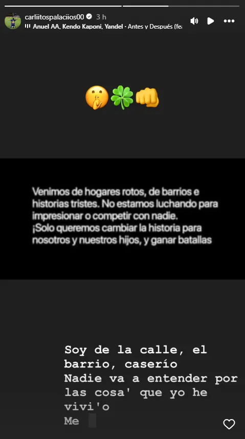 El mensaje de Carlos Palacios ante las críticas en Boca Juniors. Foto: Instagram.