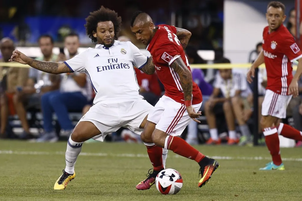Arturo Vidal tuvo varios partidos picantes con el Real Madrid. Foto: Getty Images.