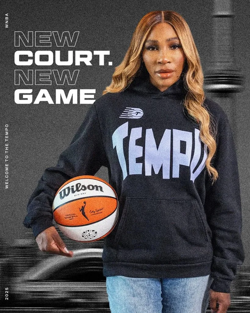 Serena Williams anuncia su posición como propietaria del Toronto Tempo (@wnba).