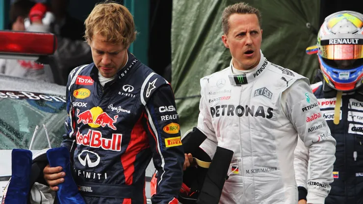 Sebastian Vettel y Michael Schumacher
