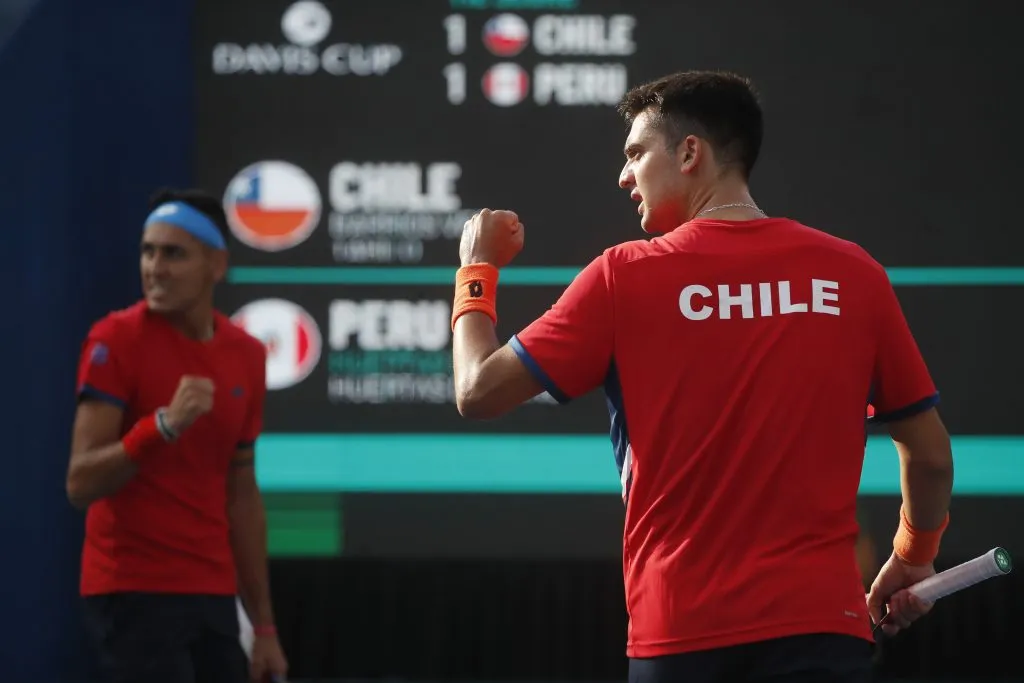 Chile conoce su rival para volver al grupo mundial de Copa Davis. Foto: Jonnathan Oyarzun/Photosport