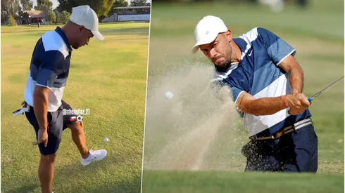 Marcelo Díaz impactó con su talento en un torneo de golf.