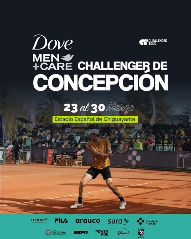 Publicación de Instagram del Challenger de Concepción 2025 (@legionsudam).