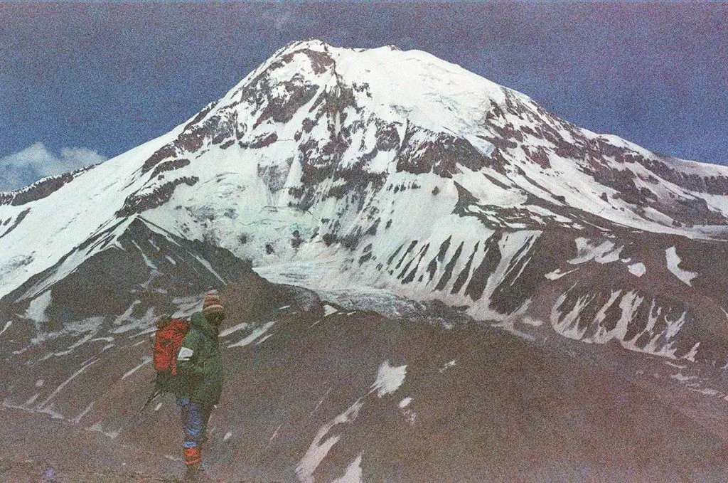 Guillermo Viero en la montaña (Foto: Azul Viero)