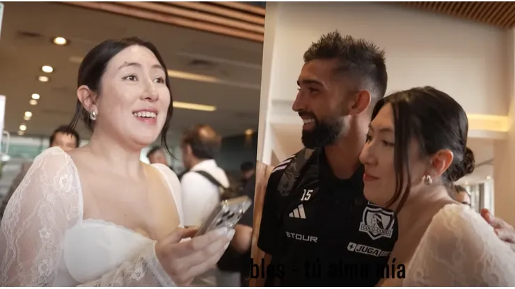 El Cacique llegó a Concepción justo en medio de una boda.