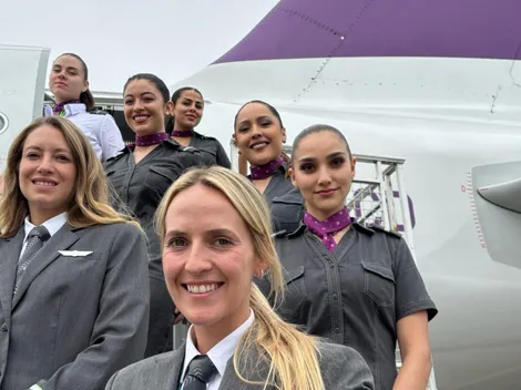 Aerolínea chilena hace historia con vuelo 100% tripulado por mujeres
