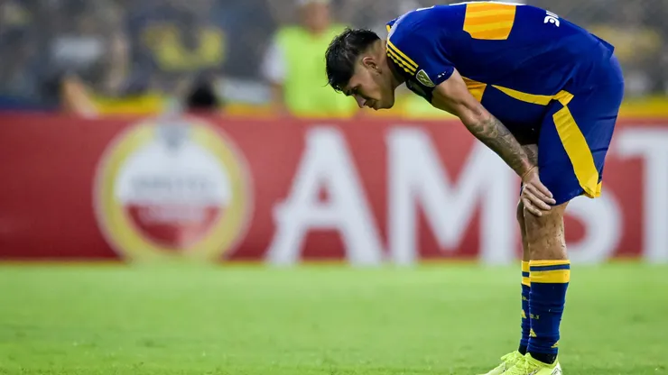 Carlos Palacios jugando por Boca Juniors.