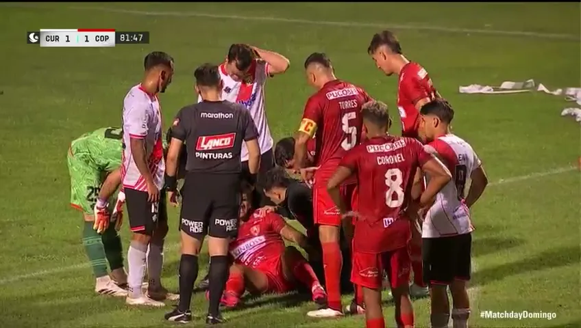 Otra imagen de Rodrigo Orellana. (Captura TNT Sports).