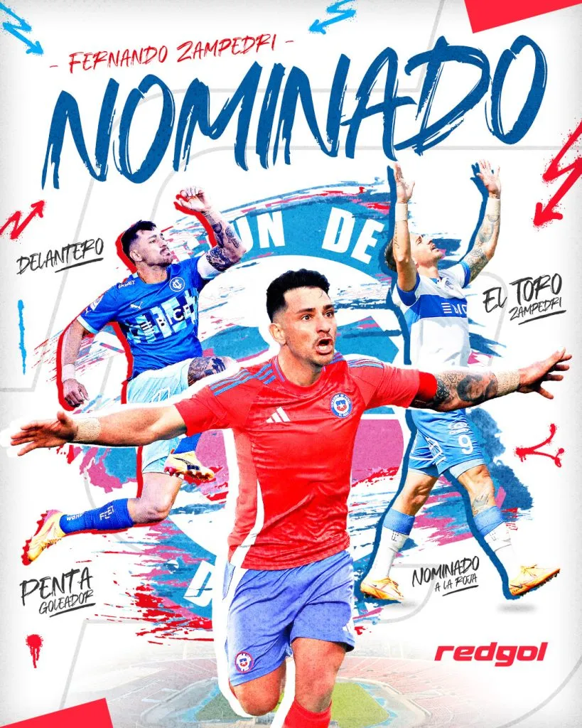 Fernando Zampedri recibió su primera nominación a la Roja. Foto: RedGol.
