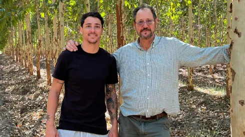 Jaime, el papá de Fernando Zampedri, ya es un hincha más de Chile.