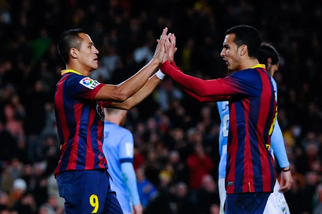 A Alexis Sánchez lo compararon con Pedro, quien fuera su compañero en Barcelona. Foto: Getty Images.