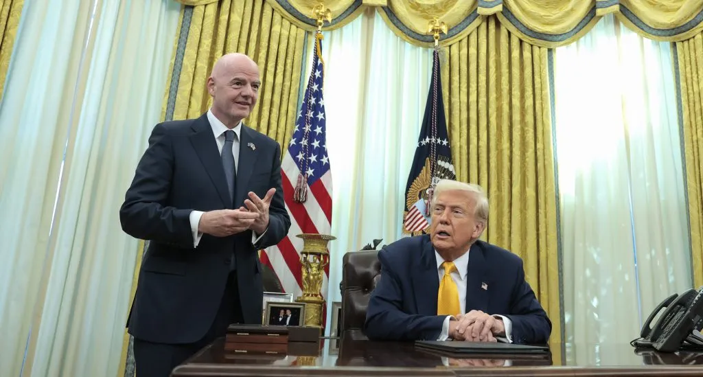 Reunión entre Trump e Infantino en la Casa Blanca.