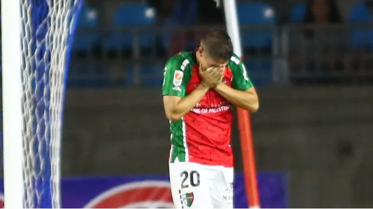 Gonzalo Tapia se emocionó mucho con su gol ante Deportes Iquique.