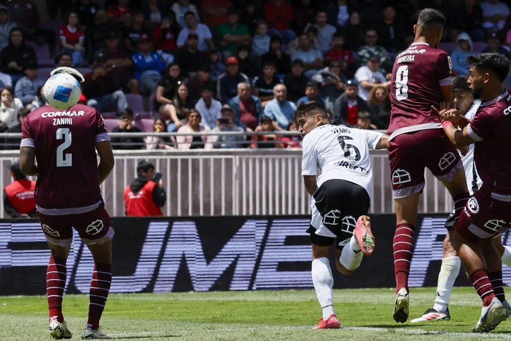 El gol de Sebastián Vegas ante los granates. (Andres Pina/Photosport).