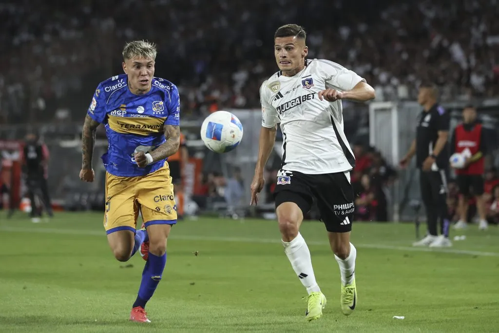 Lucas Soto tuvo un difícil duelo ante su tocayo Cepeda. (Felipe Zanca/Photosport).