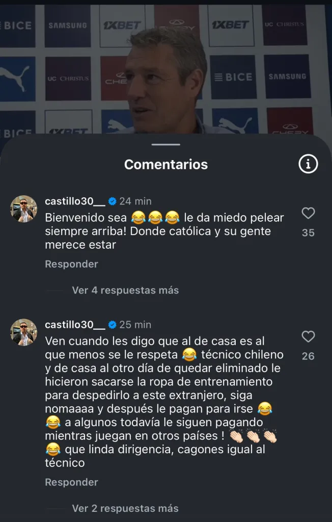 El descargo de Nico Castillo contra Tiago Nunes